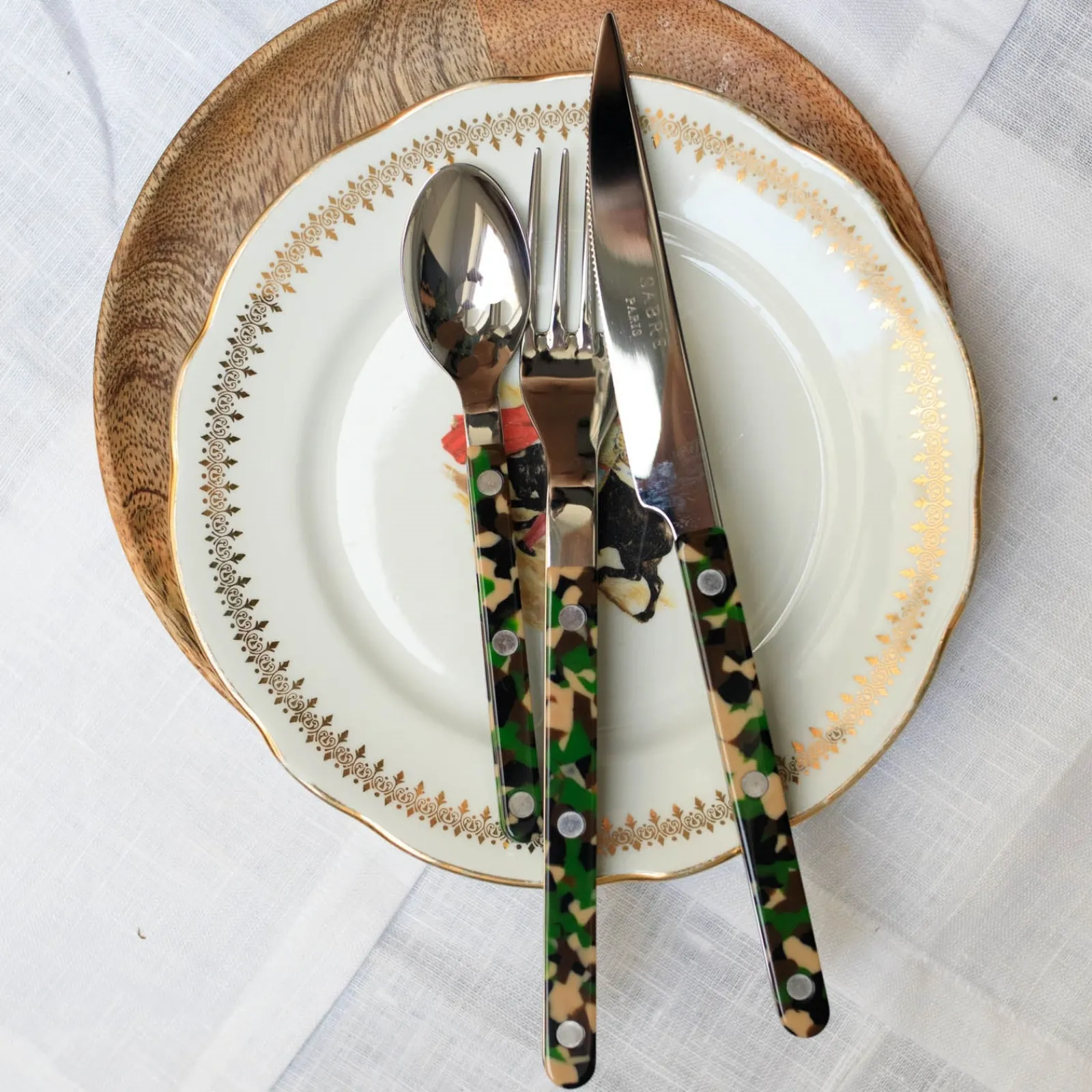 Sabre Paris Bistrot Camouflage, Vert Cheap