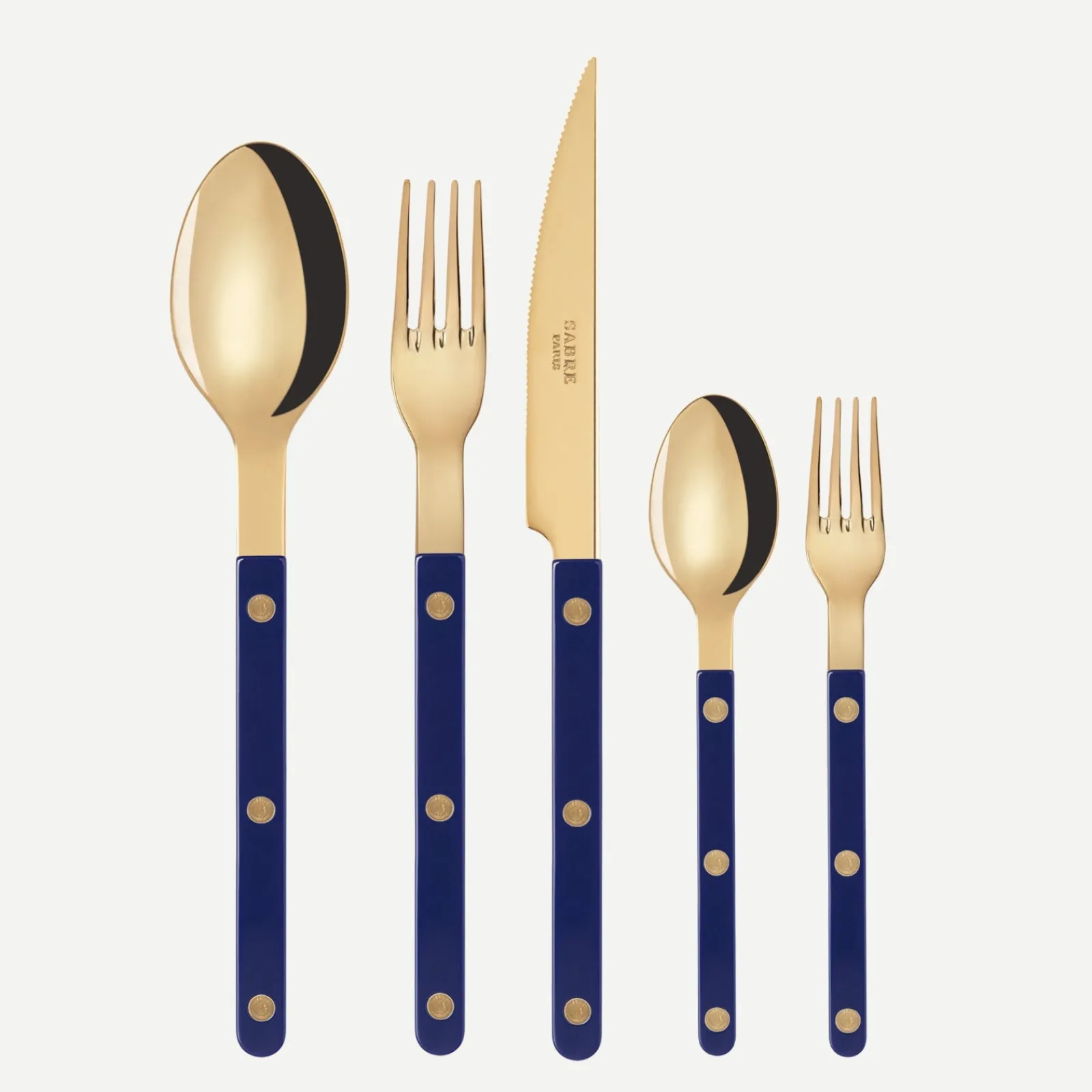 Sabre Paris Bistrot Gold Uni, Bleu marine Bleumarine Clearance