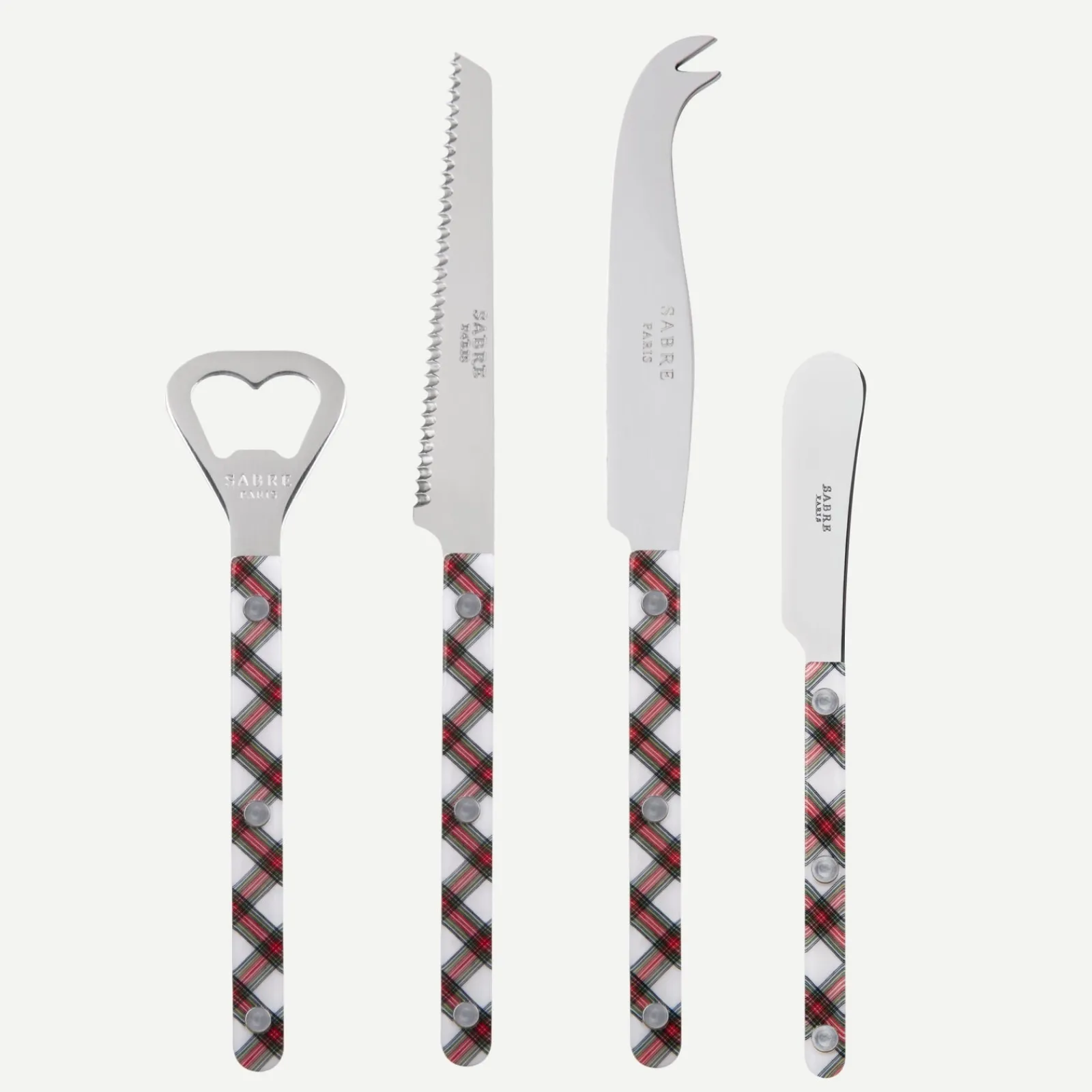 Sabre Paris Bistrot Tartan, Blanc Discount