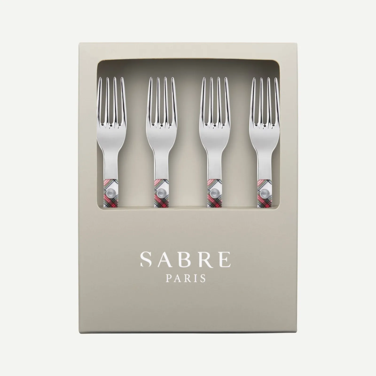 Sabre Paris Bistrot Tartan, Blanc Discount