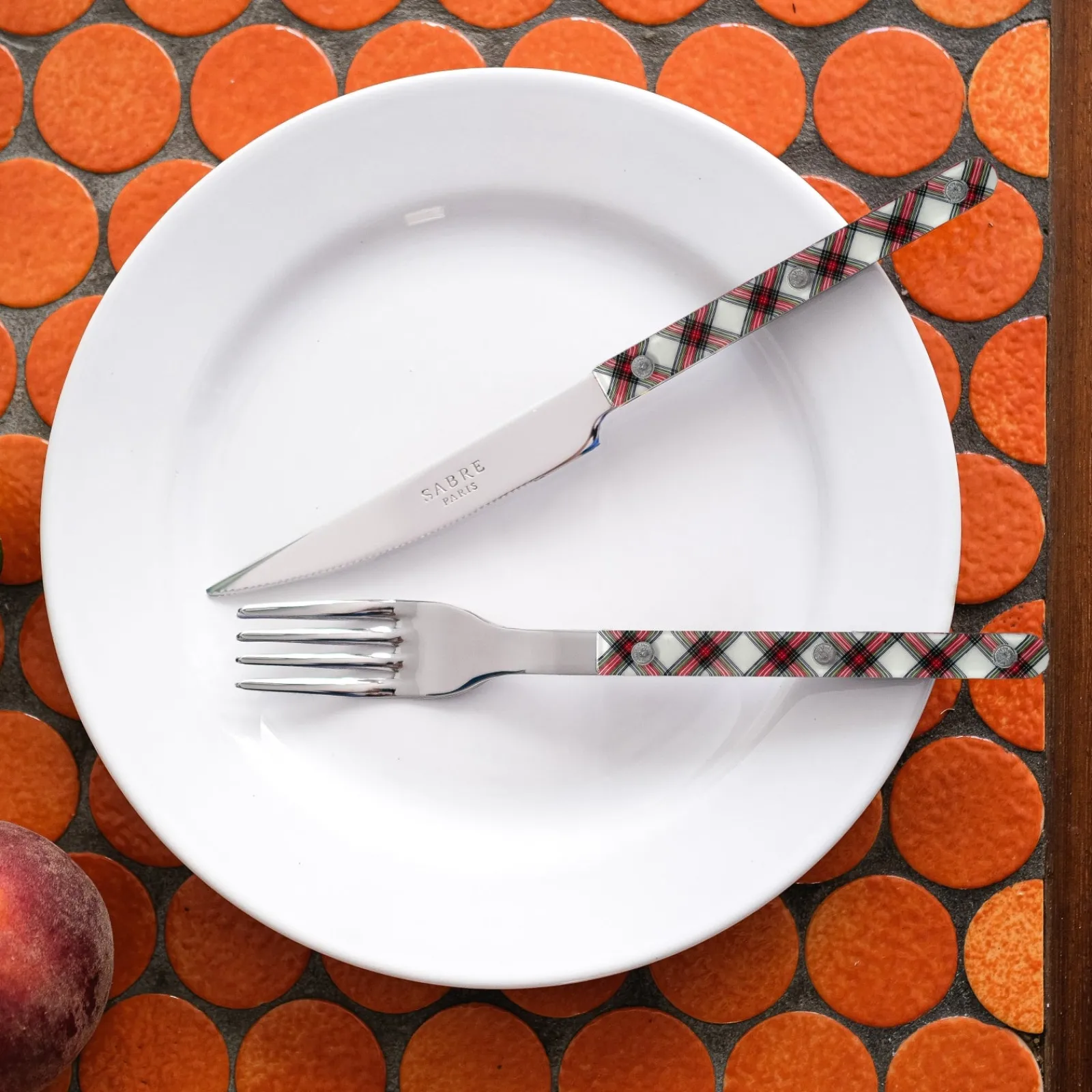 Sabre Paris Bistrot Tartan, Blanc Best