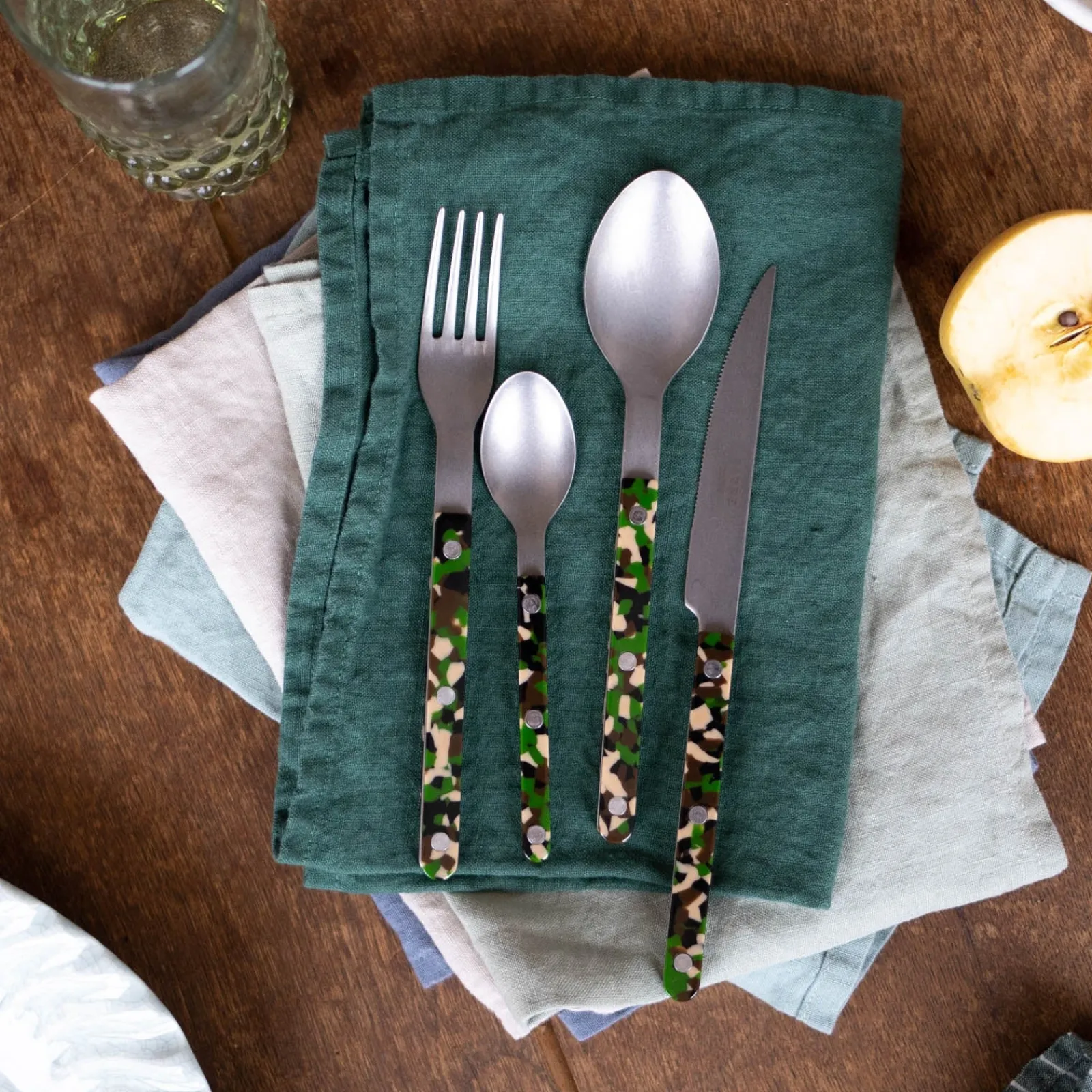 Sabre Paris Bistrot Vintage Camouflage, Vert Hot