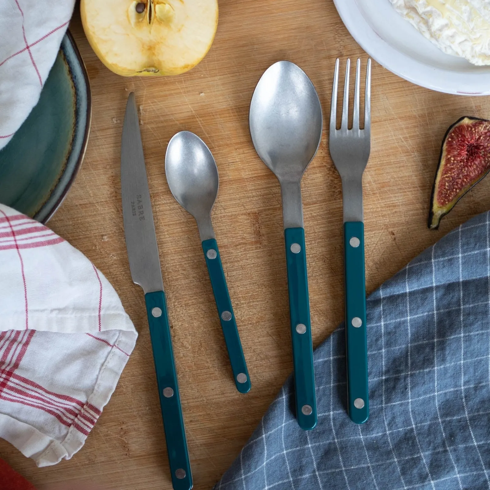 Sabre Paris Bistrot Vintage Uni, Bleu canard Bleucanard Hot