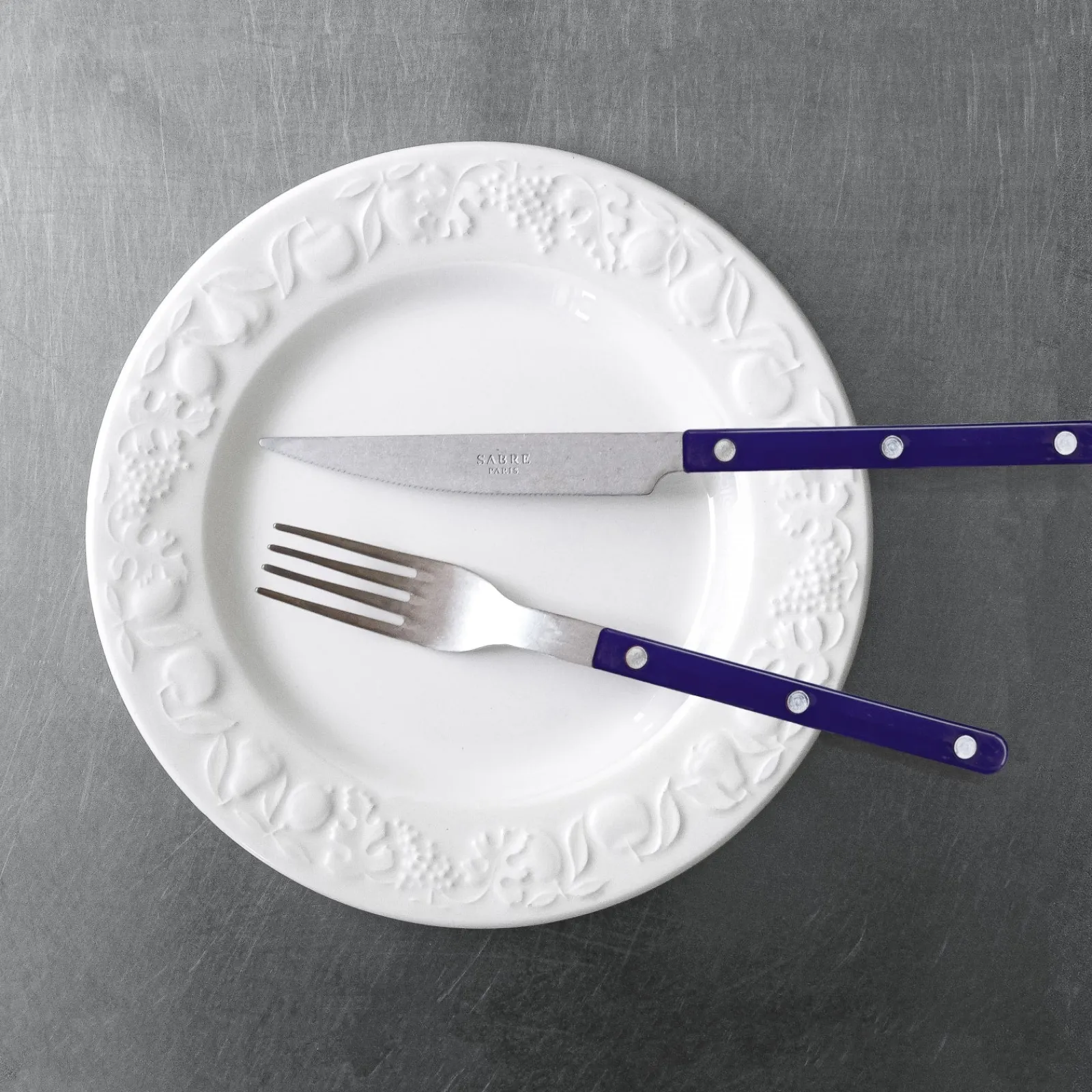 Sabre Paris Bistrot Vintage Uni, Bleu marine Bleumarine Cheap