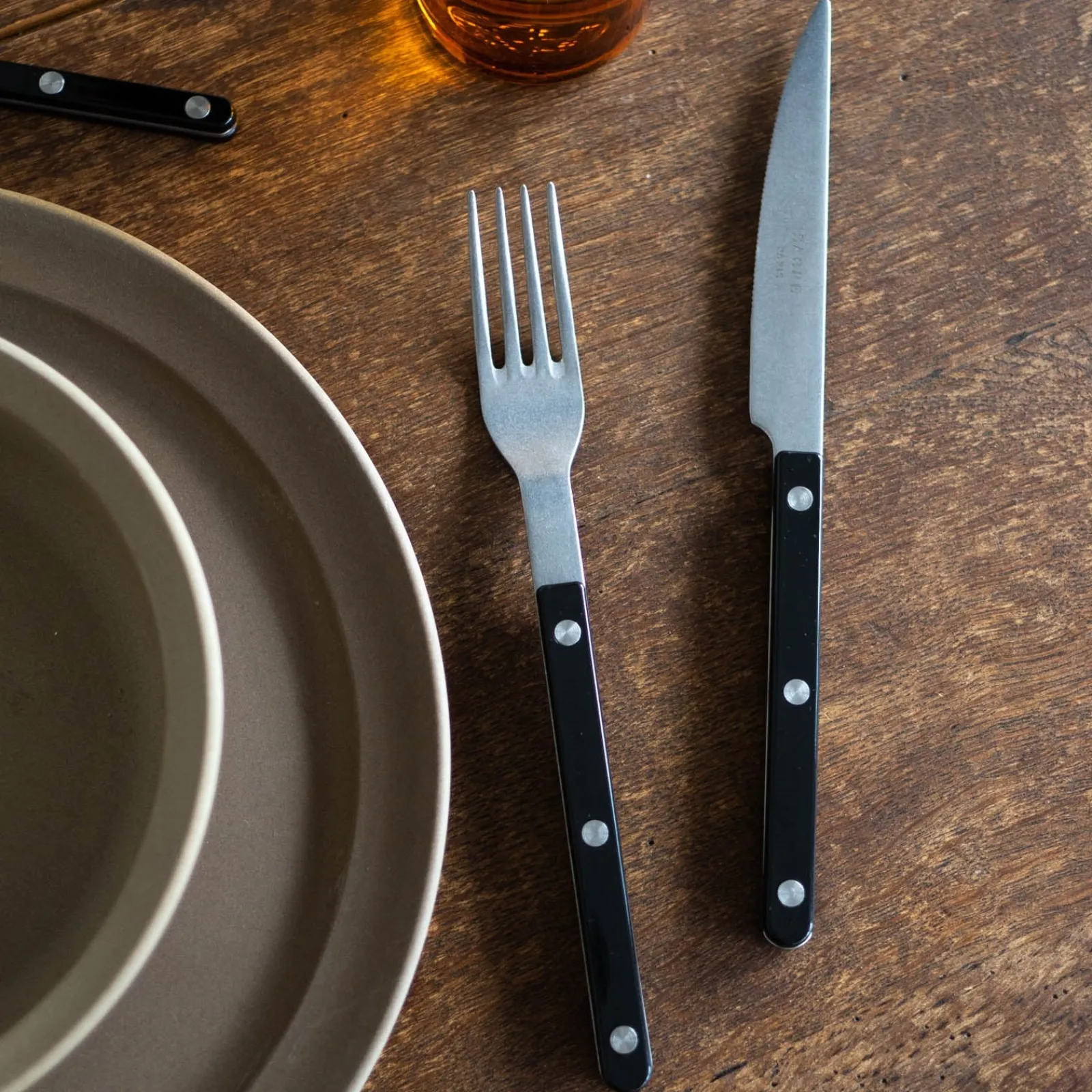 Sabre Paris Bistrot Vintage Uni, Noir Hot