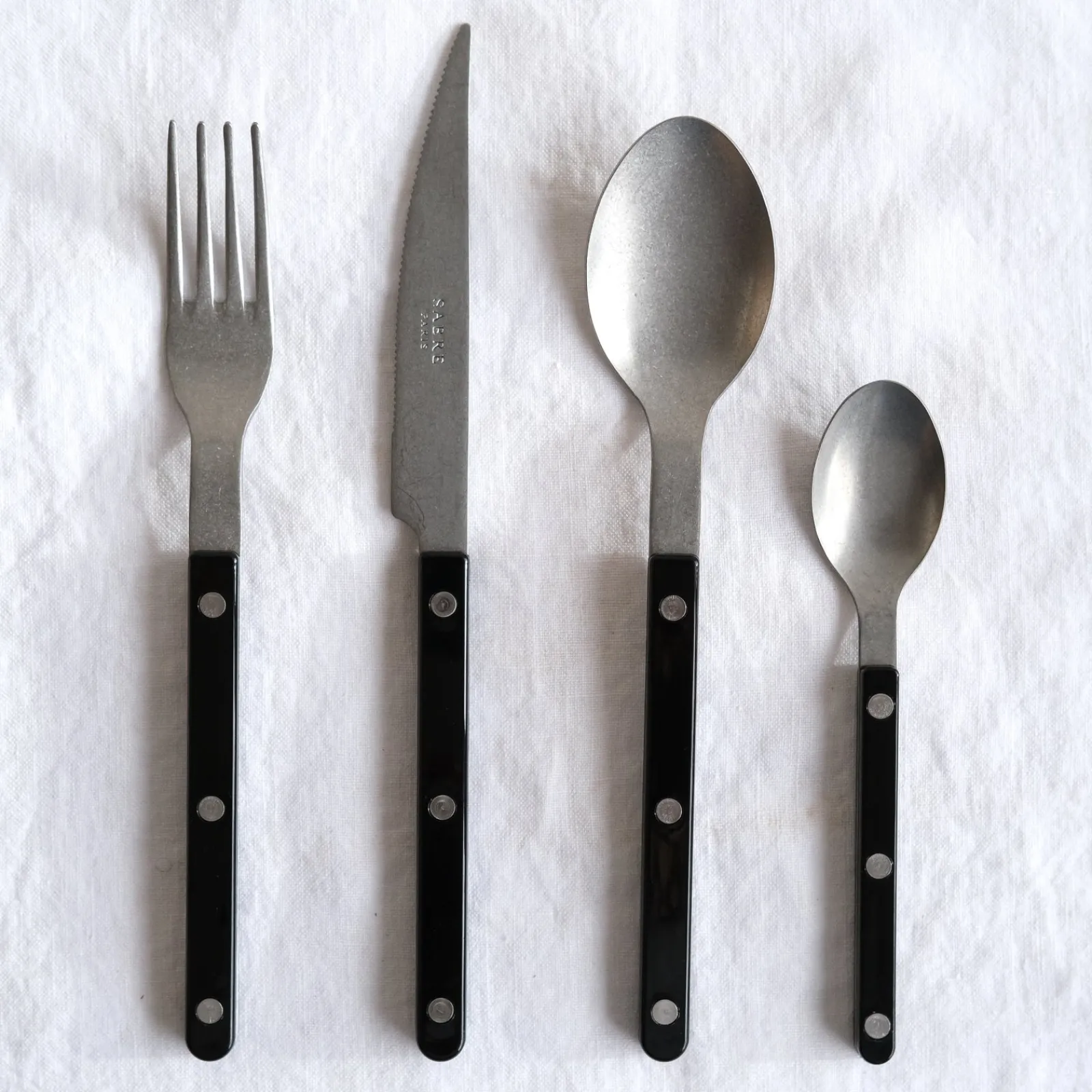 Sabre Paris Bistrot Vintage Uni, Noir Hot