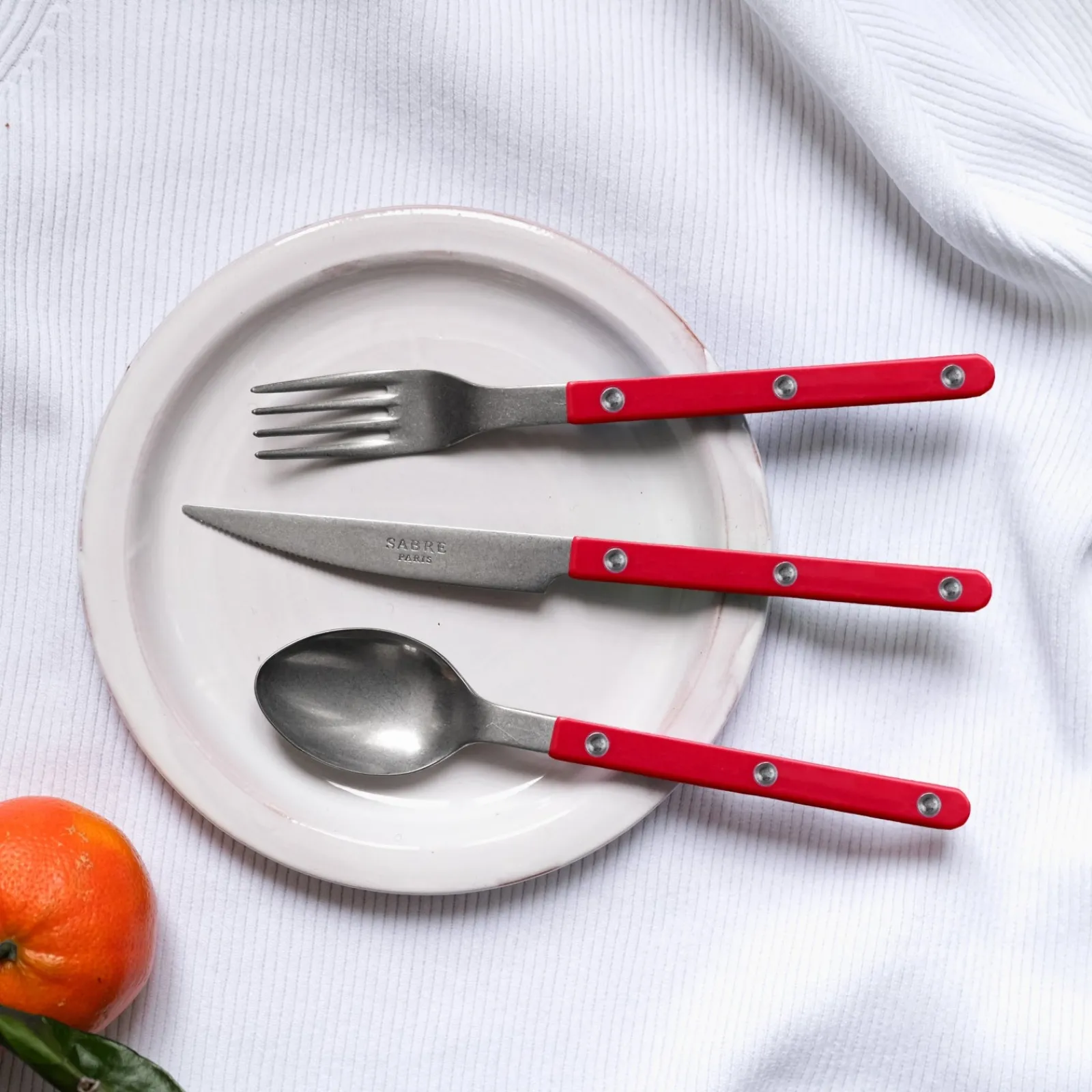 Sabre Paris Bistrot Vintage Uni, Rouge Fashion