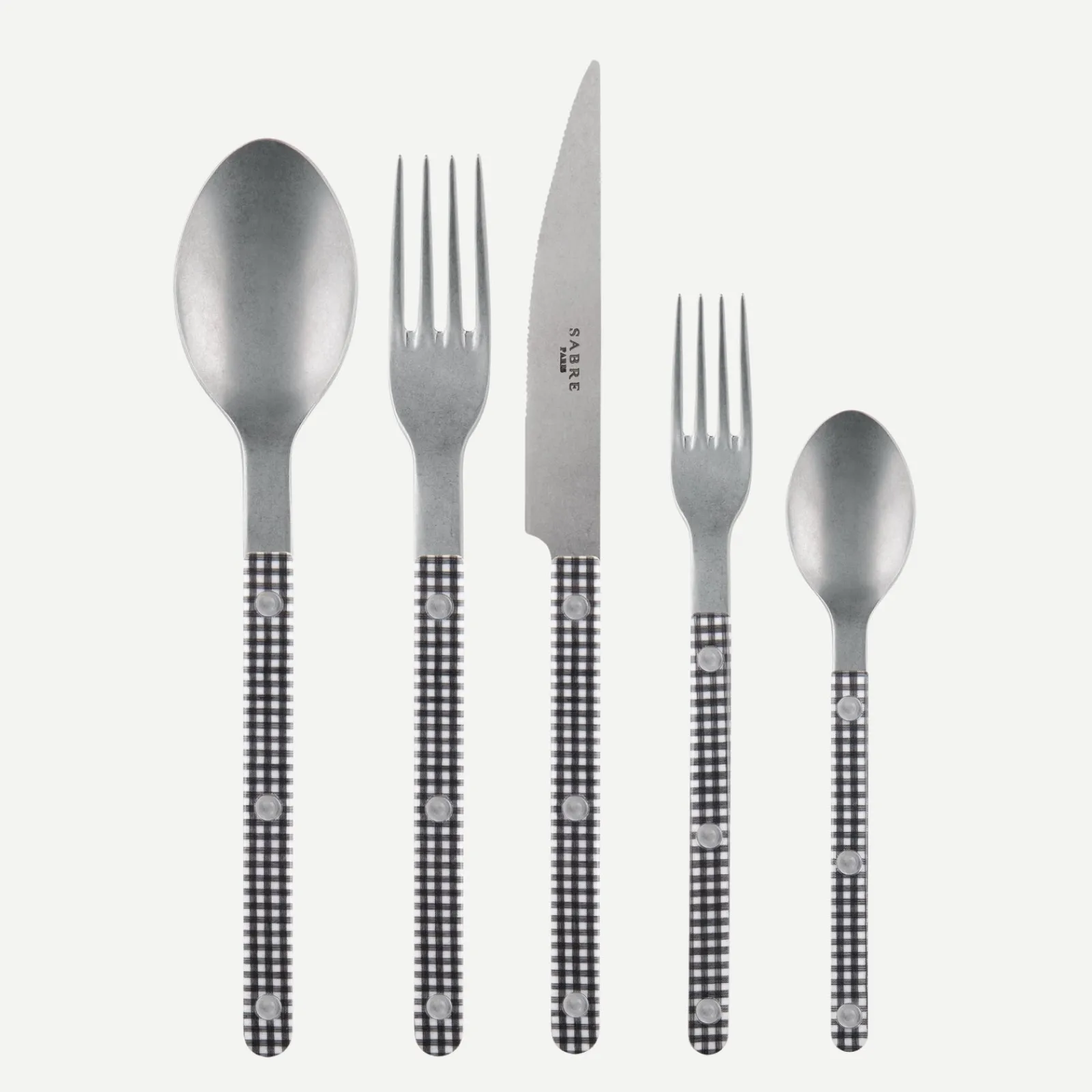 Sabre Paris Bistrot Vintage Vichy, Noir Clearance