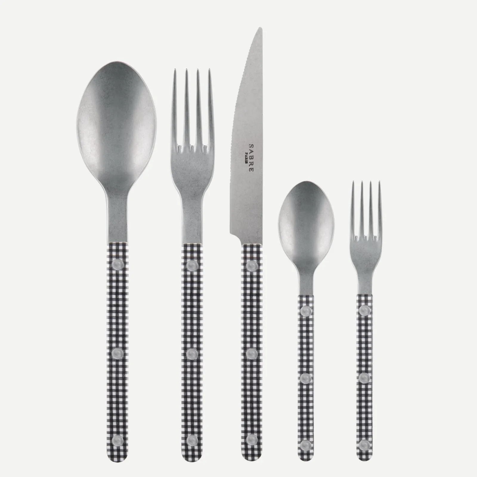 Sabre Paris Bistrot Vintage Vichy, Noir Hot