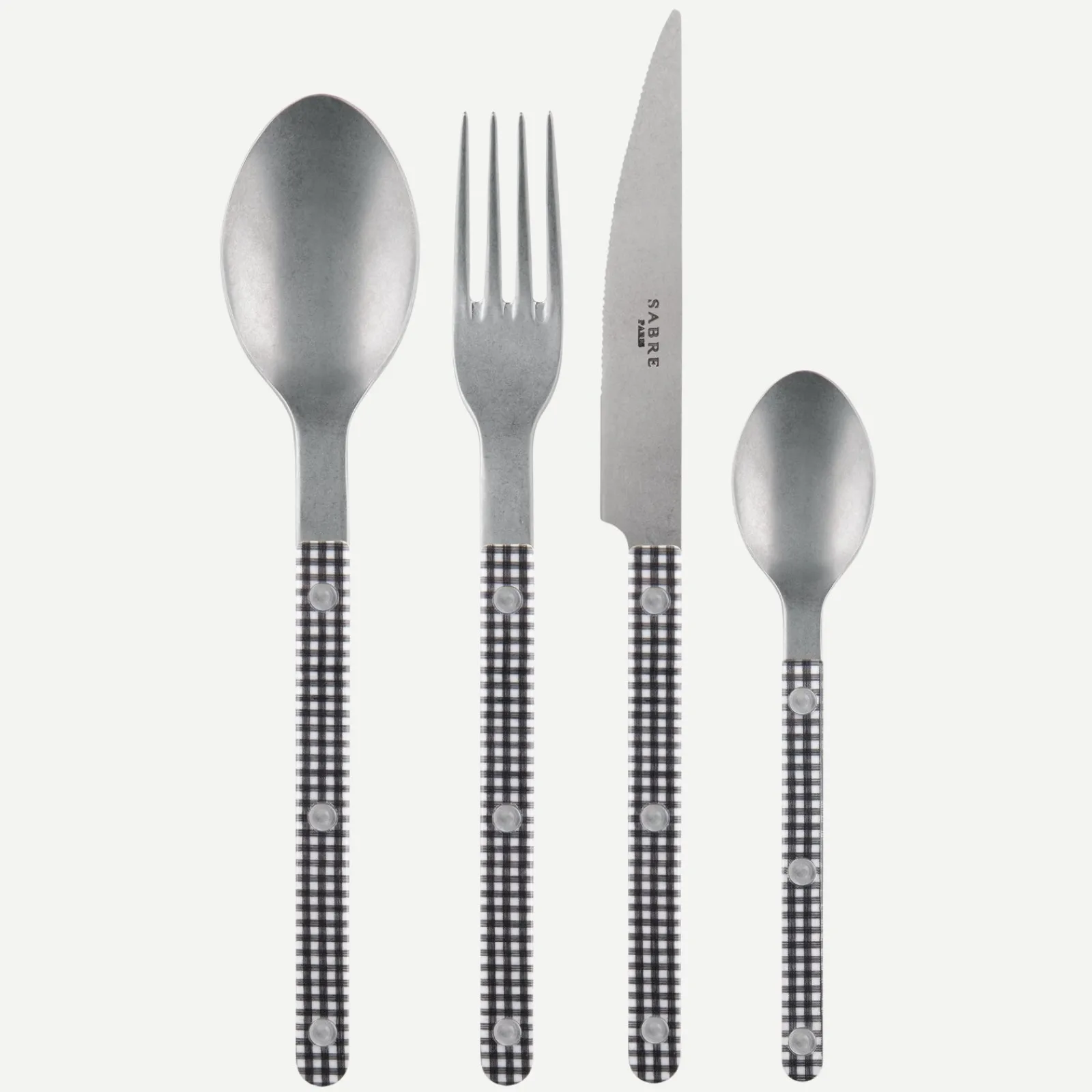 Sabre Paris Bistrot Vintage Vichy, Noir Best Sale
