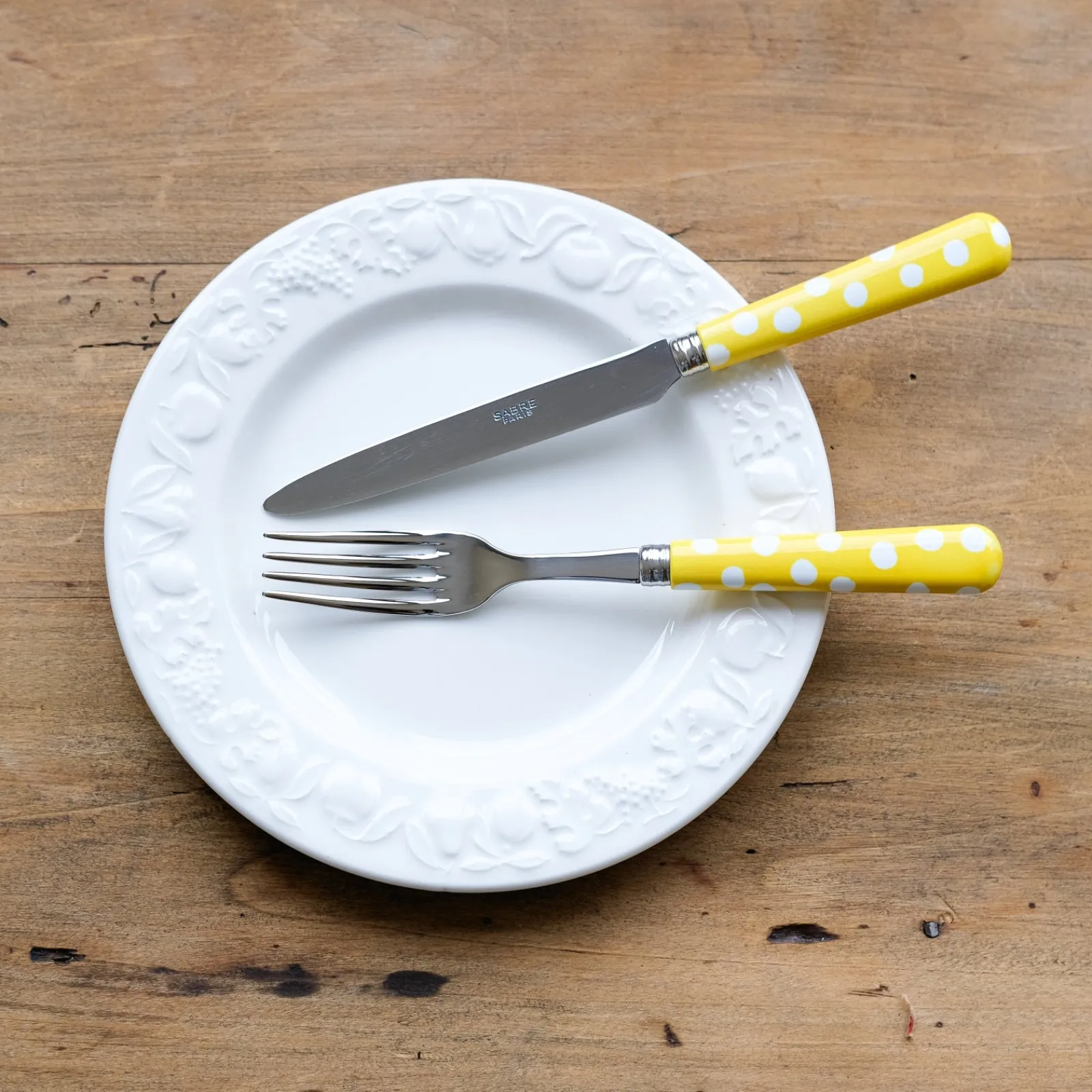 Sabre Paris Pois Blancs, Jaune Flash Sale